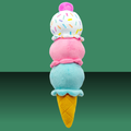ThoozyPet Birthday 3 Scoop Ice Cream Cone Plush 12"