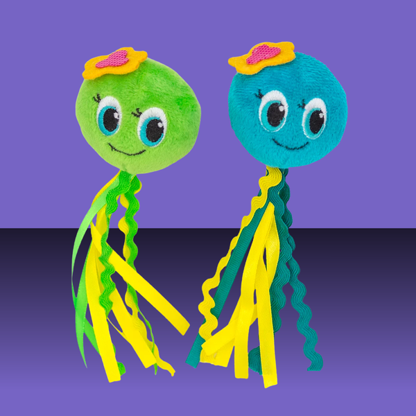 ThoozyPet Octopus wtih Ribbon Tails 2 Pack