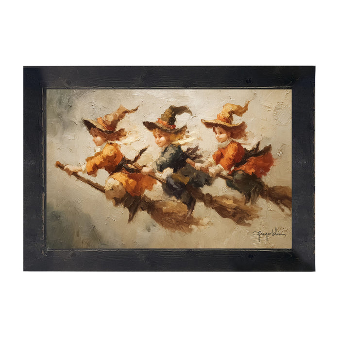 Three Witchy Children - Framed Art