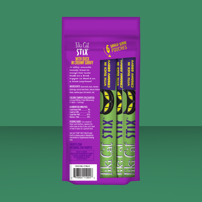 Tiki Cat Stix Mousse Treats Duck 3oz