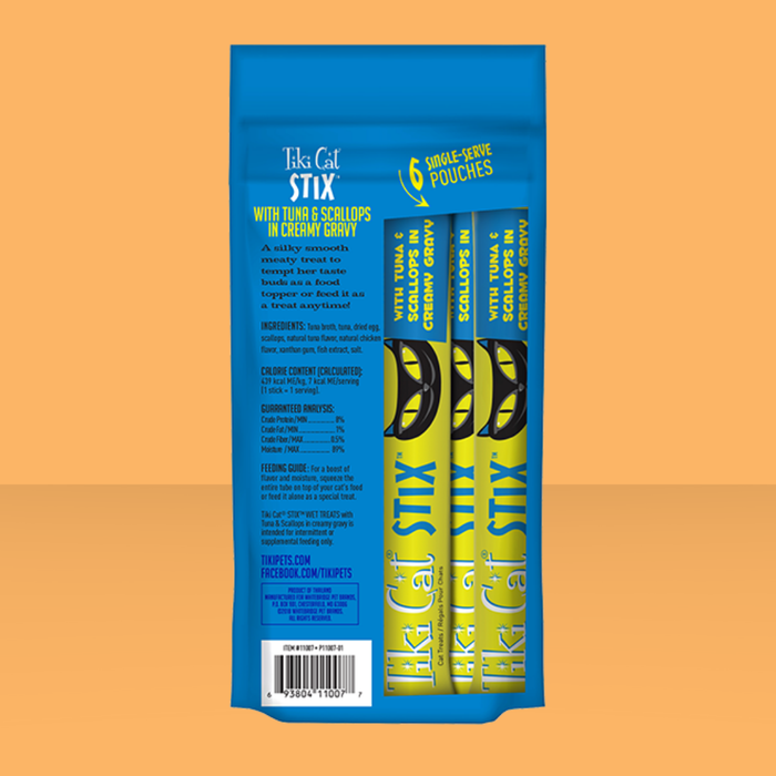 Tiki Cat Stix Mousse Treats Tuna & Scallop 3oz