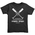 TODDLER Tee, Eagle Lake MN Paddles, White Ink