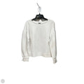 Top Long Sleeve By Ann Taylor In White, Size: S