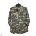 Top Long Sleeve By Express In Camouflage Print, Size: S