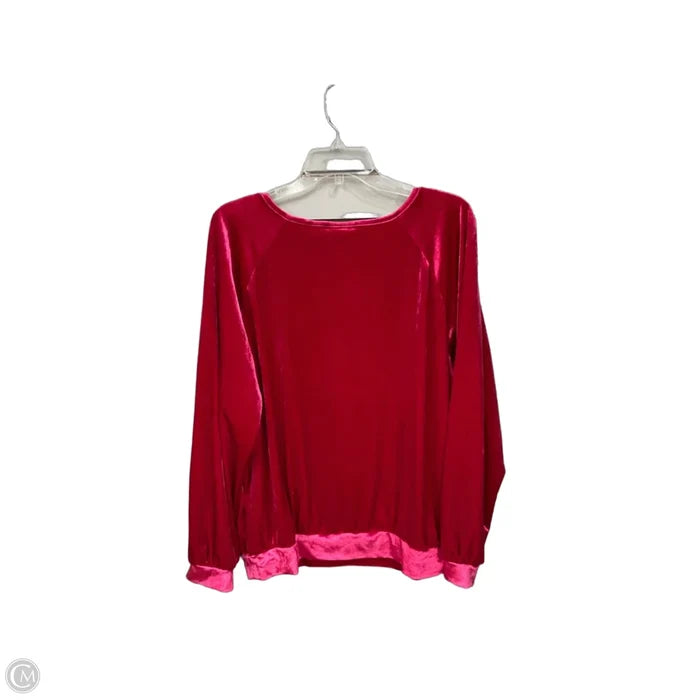 Top Long Sleeve By Maeve In Pink, Size: Xl