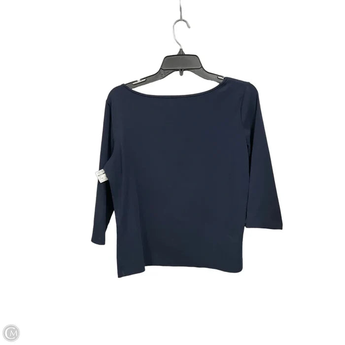 Top Long Sleeve By Talbots In Navy, Size: Mp