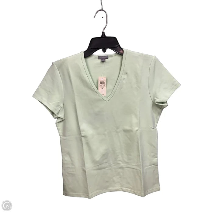 Top Short Sleeve Basic By Ann Taylor In Green, Size: M