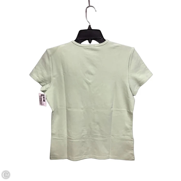 Top Short Sleeve Basic By Ann Taylor In Green, Size: M
