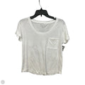 Top Short Sleeve Basic By Loft In White, Size: Sp