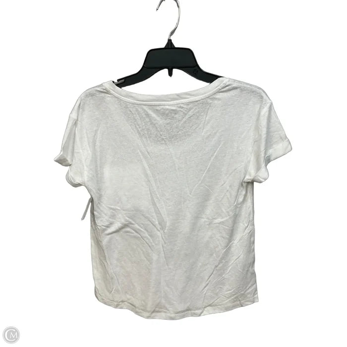 Top Short Sleeve Basic By Loft In White, Size: Sp