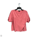 Top Short Sleeve By Banana Republic In Pink, Size: S