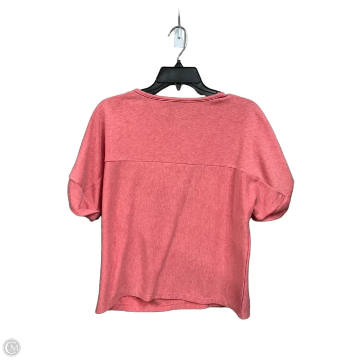 Top Short Sleeve By Banana Republic In Pink, Size: S