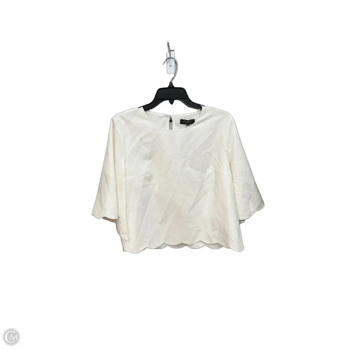 Top Short Sleeve By Cmc In White, Size: Xl