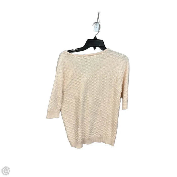 Top Short Sleeve By Ella Moss In Peach, Size: M