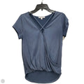 Top Short Sleeve By Green Envelope In Blue, Size: S