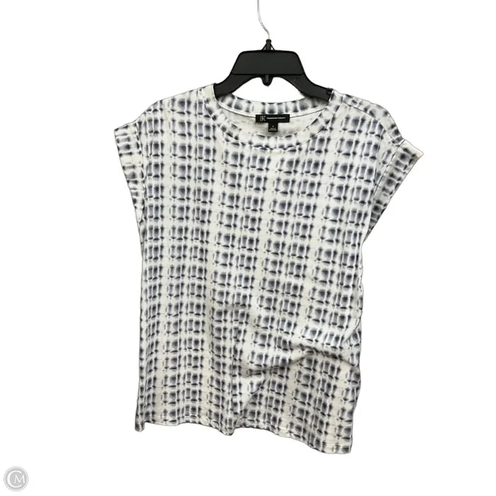 Top Short Sleeve By International Concepts In Grey, Size: S