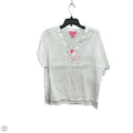 Top Short Sleeve By Isaac Mizrahi In White, Size: S