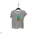 Top Short Sleeve By J. Crew In Striped Pattern, Size: M