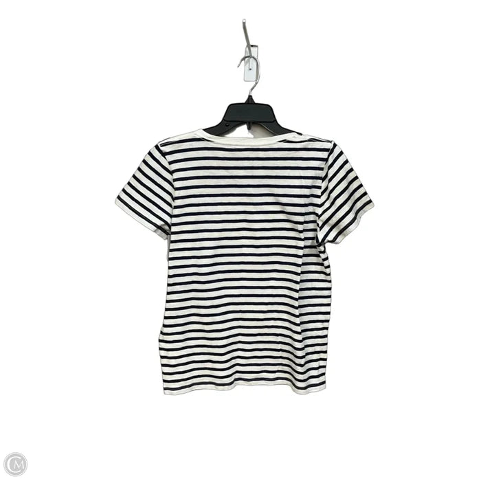 Top Short Sleeve By J. Crew In Striped Pattern, Size: M