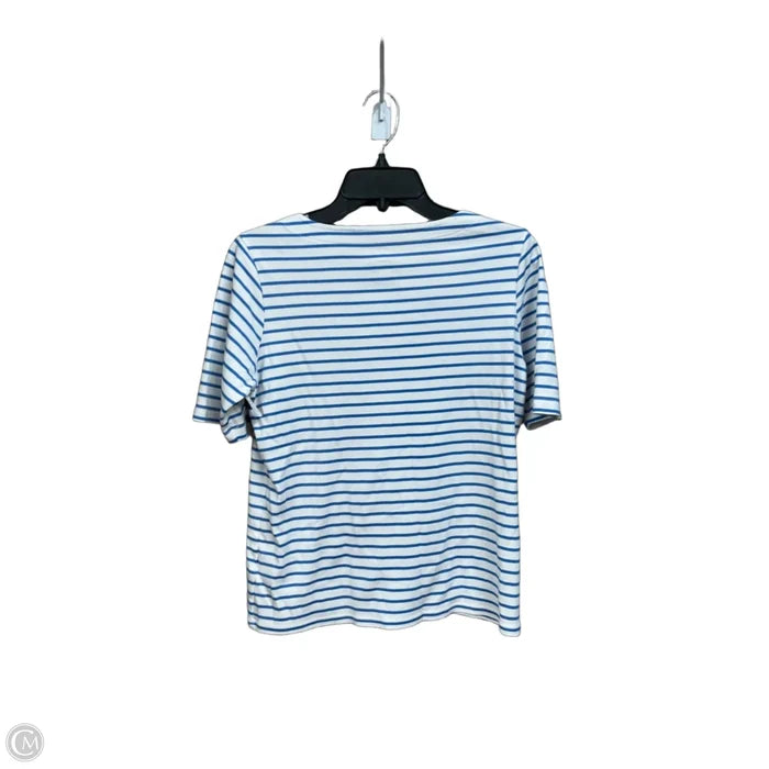 Top Short Sleeve By L.l. Bean In Striped Pattern, Size: S