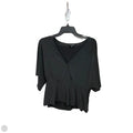 Top Short Sleeve By Lucky Brand In Black, Size: L
