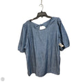 Top Short Sleeve By Talbots In Blue Denim, Size: 3x
