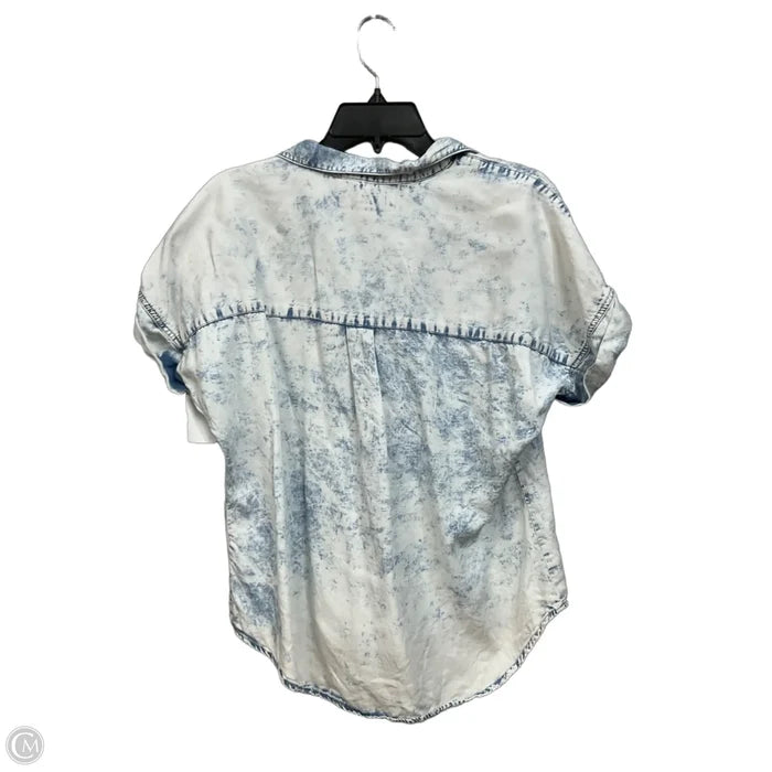 Top Short Sleeve By Thread And Supply In Blue, Size: S