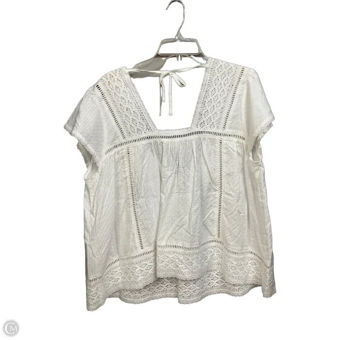 Top Short Sleeve By Torrid In White, Size: L