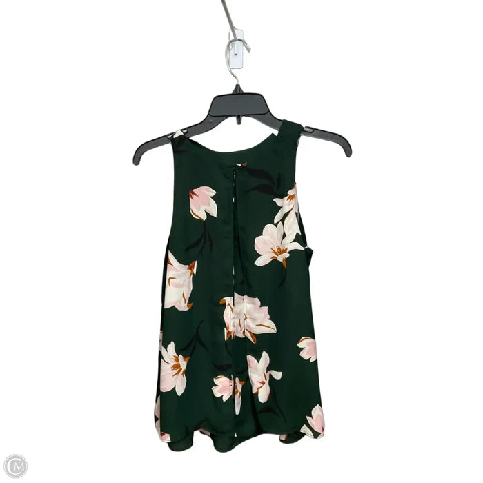 Top Sleeveless By Ann Taylor In Floral Print, Size: S