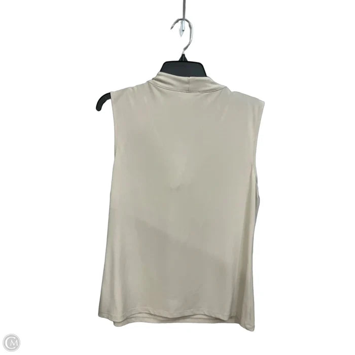 Top Sleeveless By Calvin Klein In Tan, Size: L