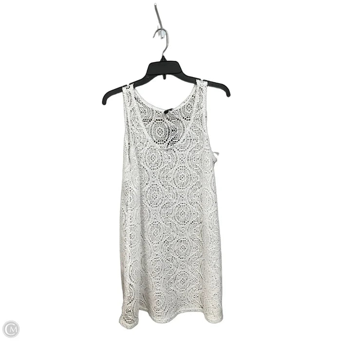 Top Sleeveless By Clothes Mentor In White, Size: L