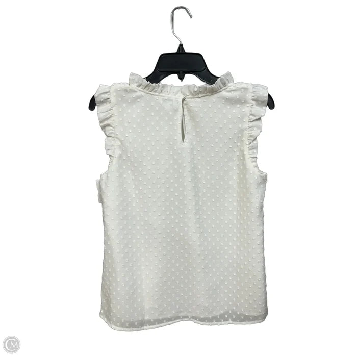 Top Sleeveless By J. Crew In White, Size: S