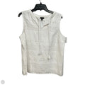 Top Sleeveless By Talbots In Ivory, Size: Xl