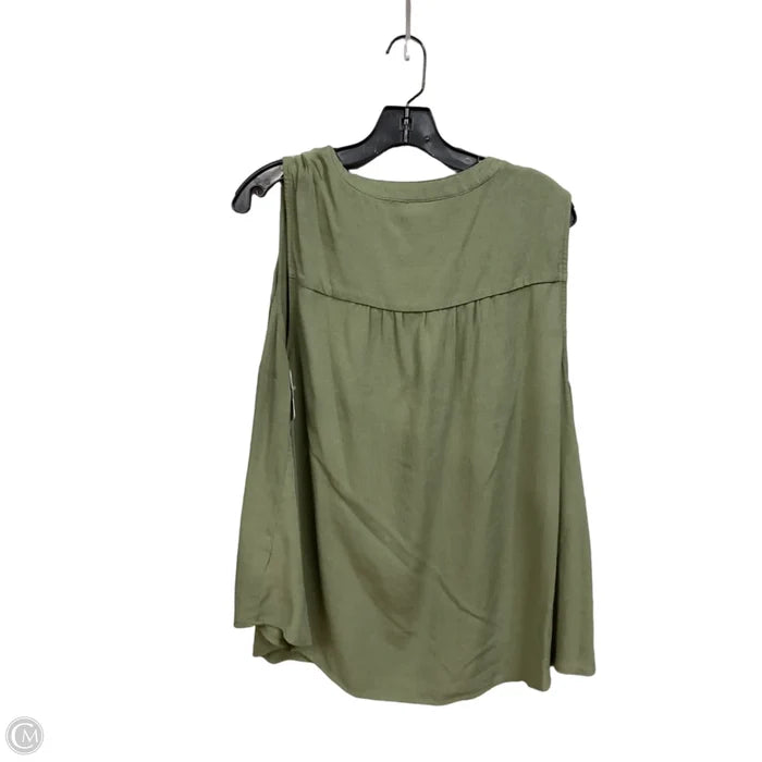 Top Sleeveless By Torrid In Green, Size: 2x
