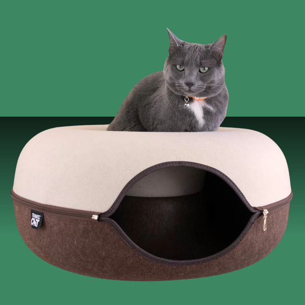 Travel Cat Donut Hideaway Cave Chocolate & Cream