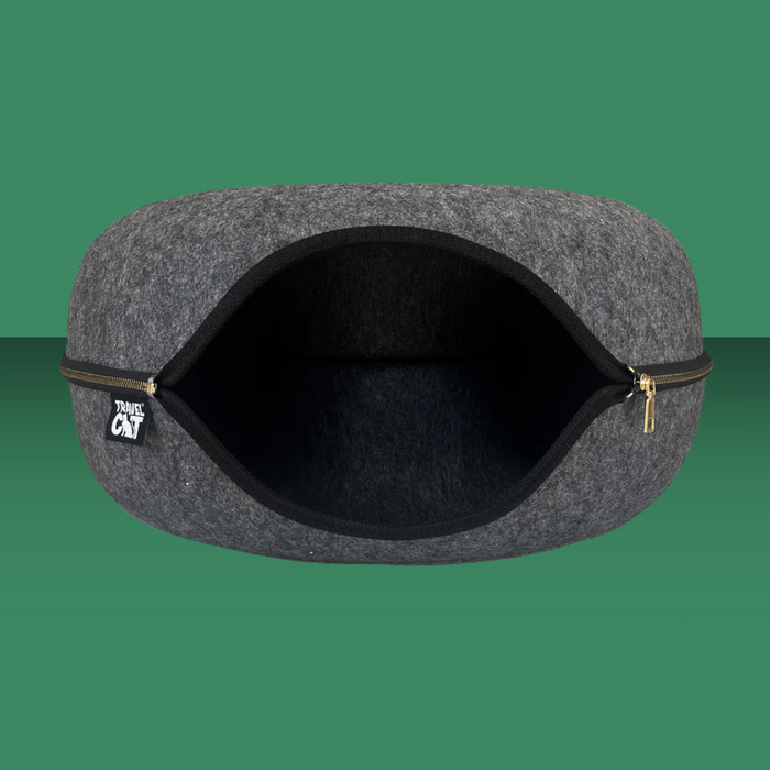 Travel Cat Donut Hideaway Cave Heather Grey