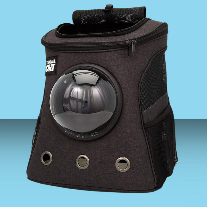 Travel Cat The Fat Cat Backpack Black