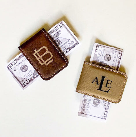 Trist Suede Money Clip