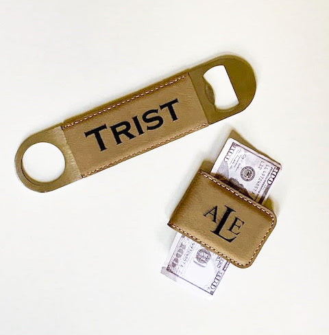 Trist Suede Money Clip