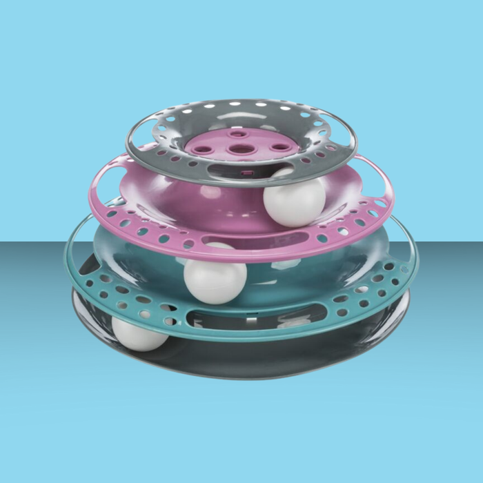 Trixie Cat Activity Catch the Balls Circle Track Multicolor