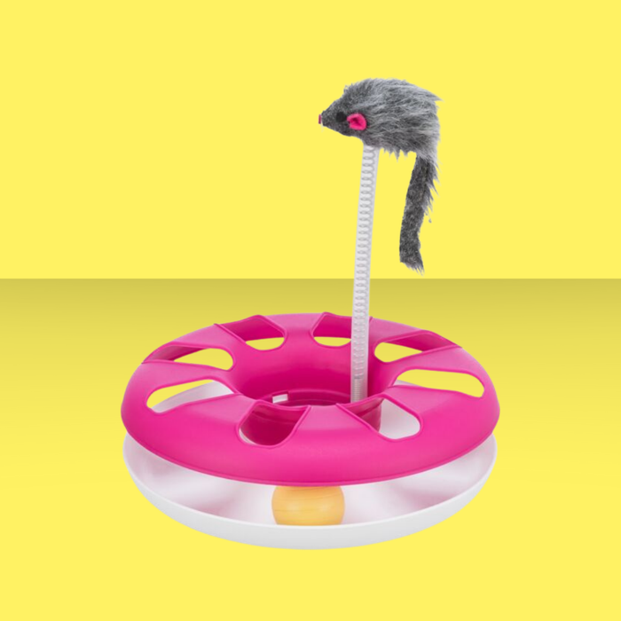 Trixie Cat Activity Crazy Circle Pink