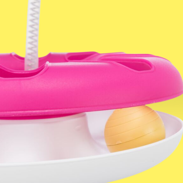 Trixie Cat Activity Crazy Circle Pink