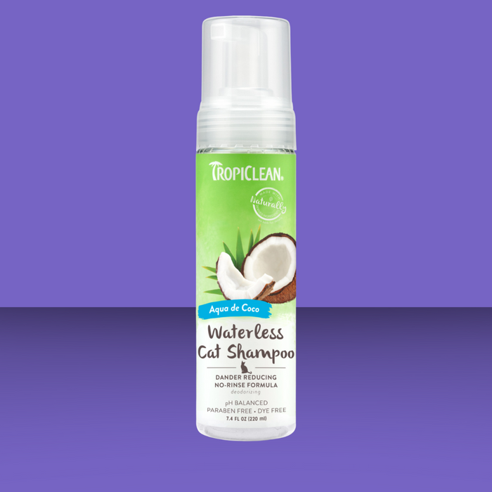 Tropiclean Waterless Cat Dander Shampoo 7.4oz