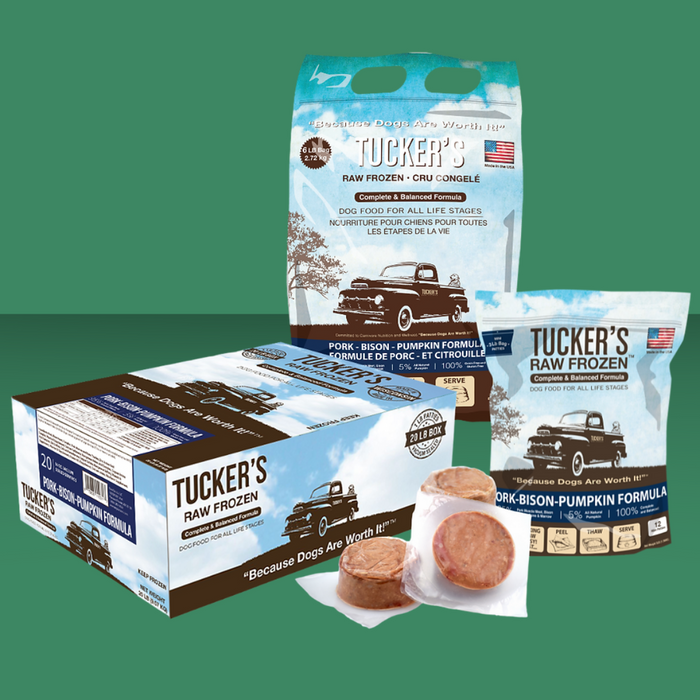 Tucker's Pork Bison & Pumpkin Bulk 20#