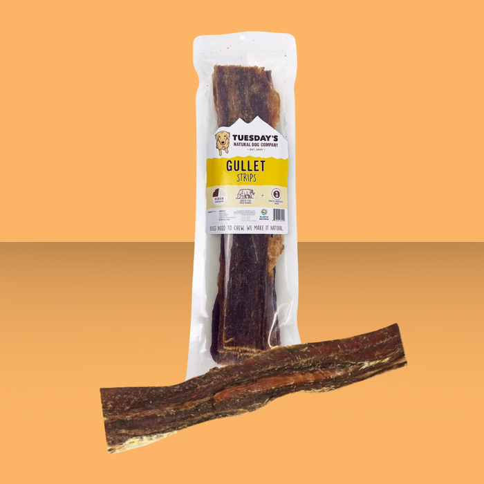 Tuesday's Natural Dog Company Beef Gullet Strips 12" 6oz