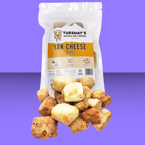 Tuesday's Natural Dog Company Yak Cheese Puffs 4oz