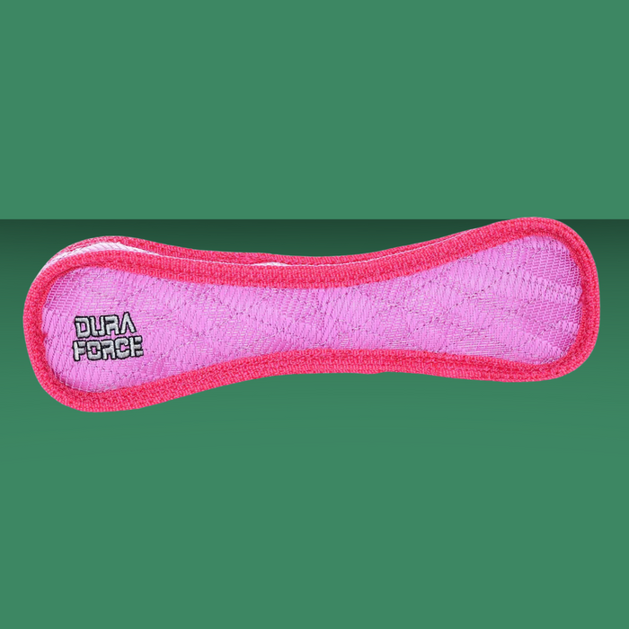 Tuffy DuraForce Bone Tiger Pink