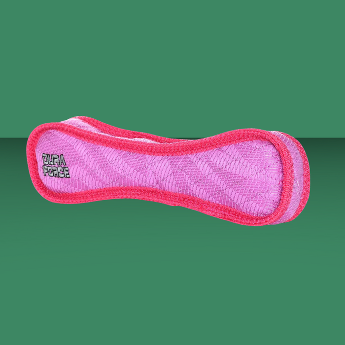 Tuffy DuraForce Bone Tiger Pink