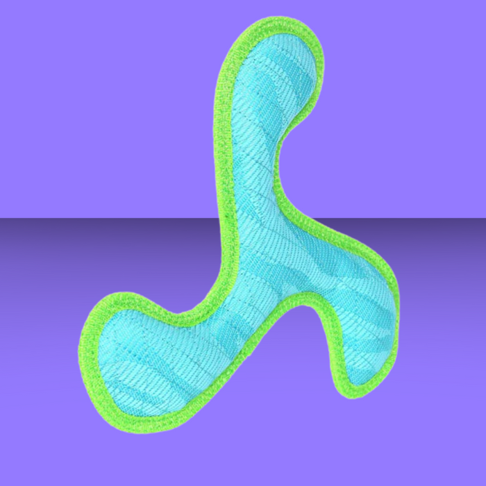 Tuffy DuraForce Boomerang Tiger Blue Green
