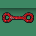 Tuffy Ultimate Tug-O-War Red Paws
